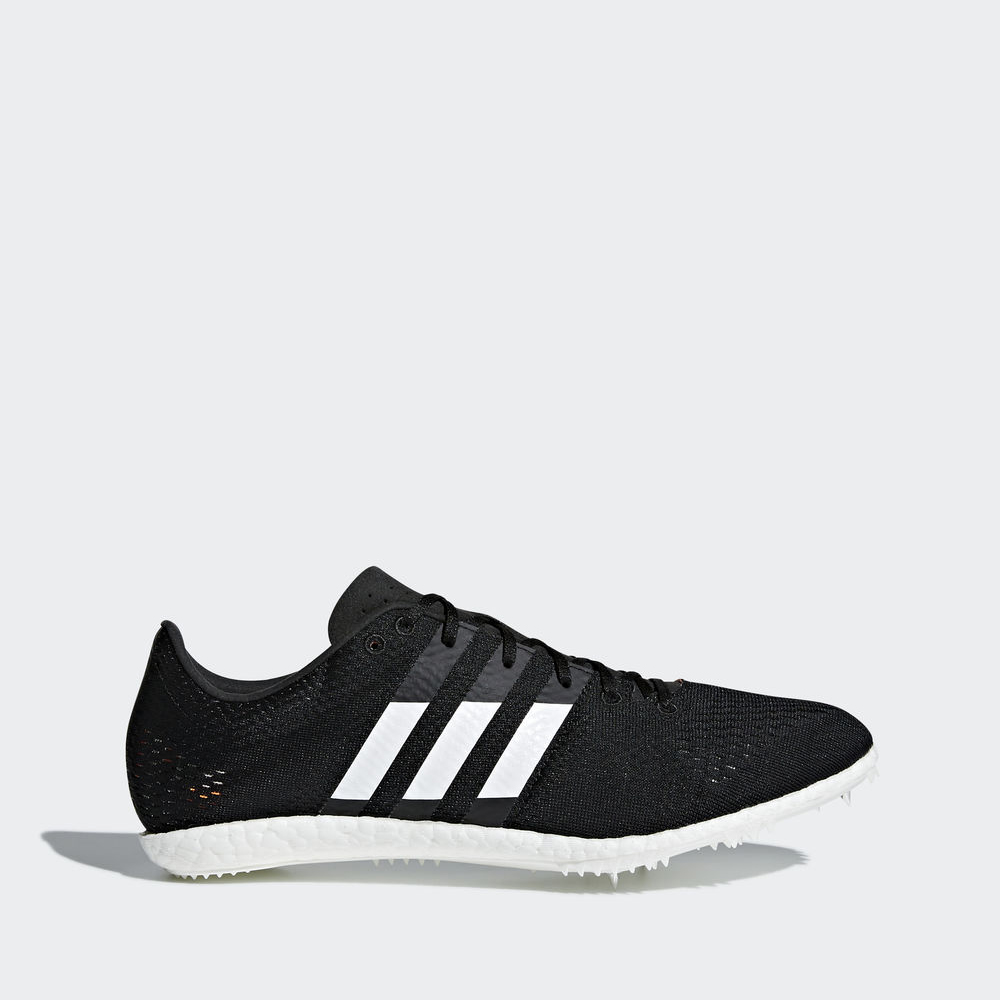 Adidas Adizero Avanti με καρφια - παπουτσια για τρεξιμο γυναικεια - Μαυρα/Ασπρα/Πορτοκαλι,Μέγεθος: E